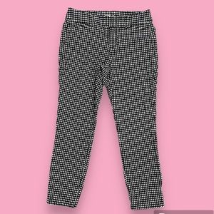 Houndstooth Pixie Pants Old Navy Size 4 EUC Black and White Teacher Pants